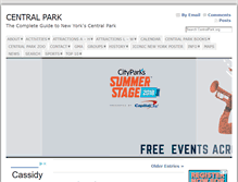 Tablet Screenshot of centralpark.org